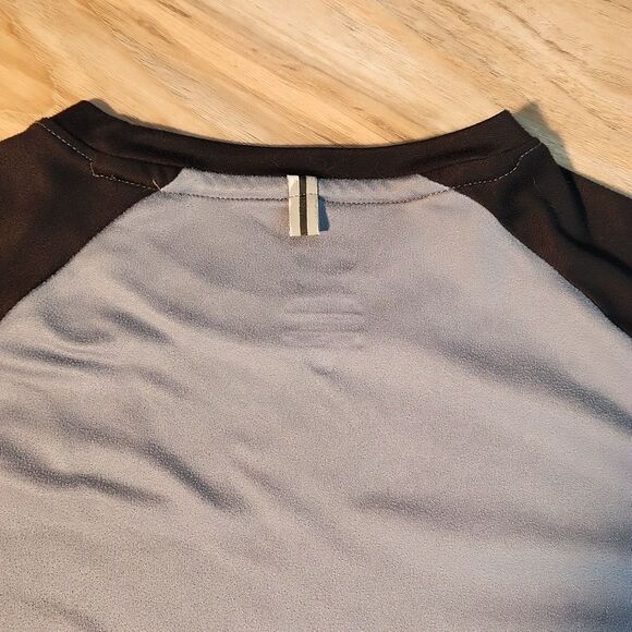 🧡Nike Gray & Black Dri-Fit Athletic Top Medium - Picture 4 of 10